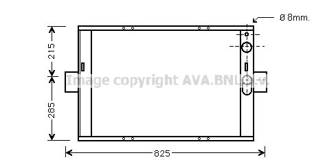 AVA QUALITY COOLING Jäähdytin,moottorin jäähdytys IV2062